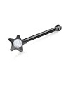 Star Shine Shaped Silver Bone Nose Stud NSKD-142